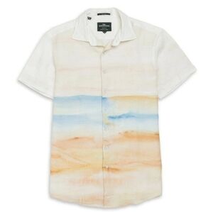 Rodd & Gunn Pacific Bay Sports Fit Shirt 100% Linen. Size XL